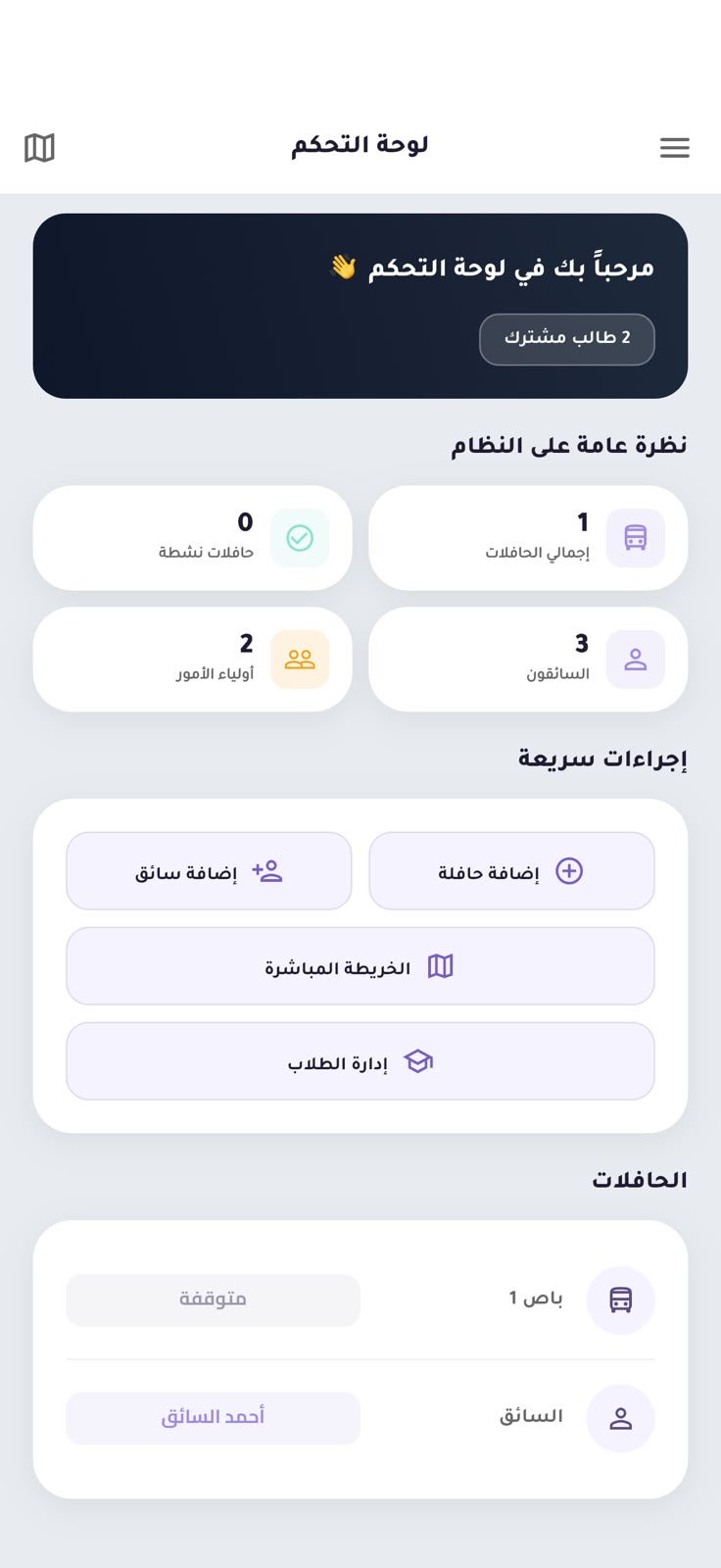 لوحة التحكم